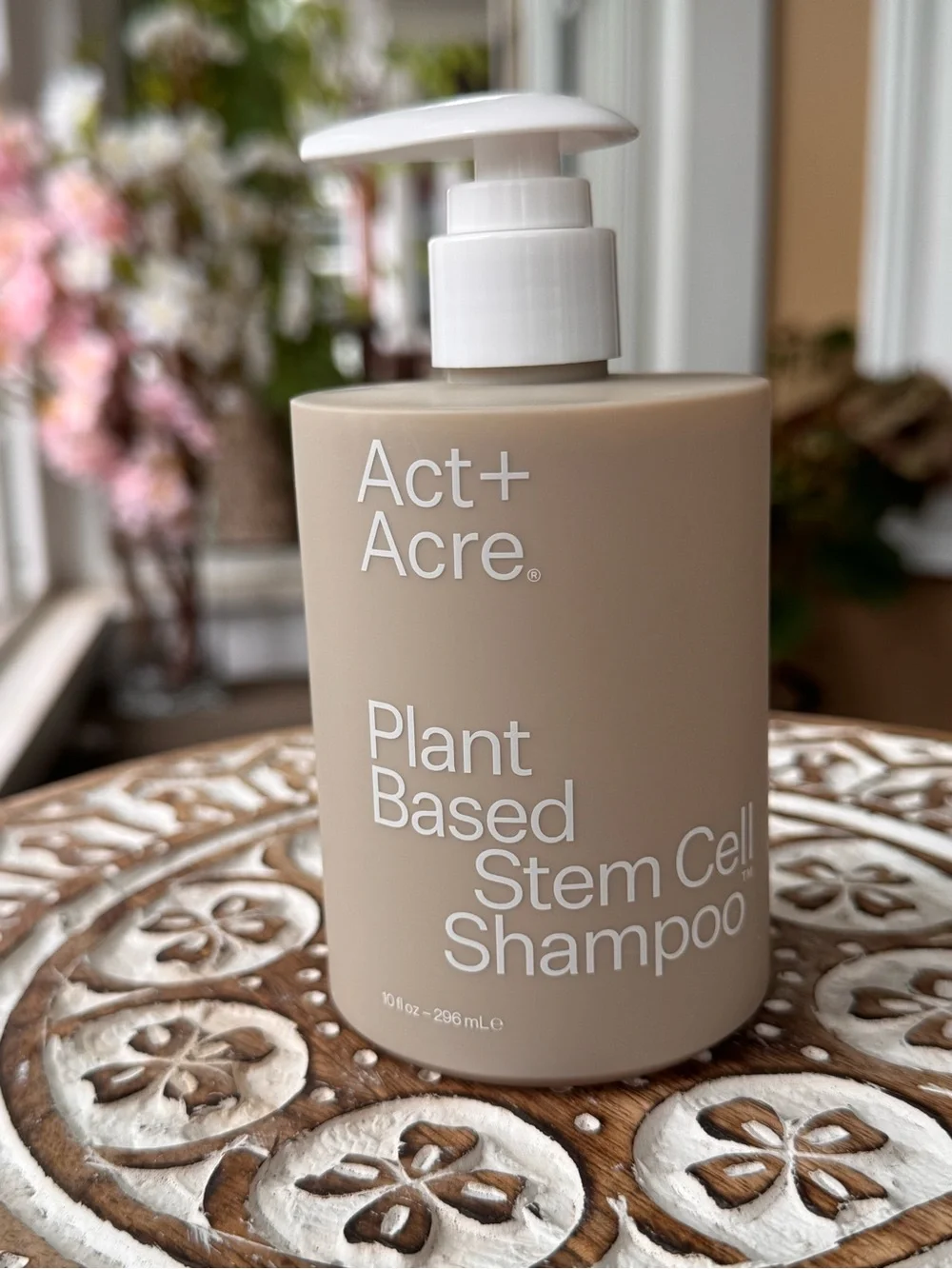 Brand-new Act+Acre Plant Based Stem Cell Shampoo in the original box.